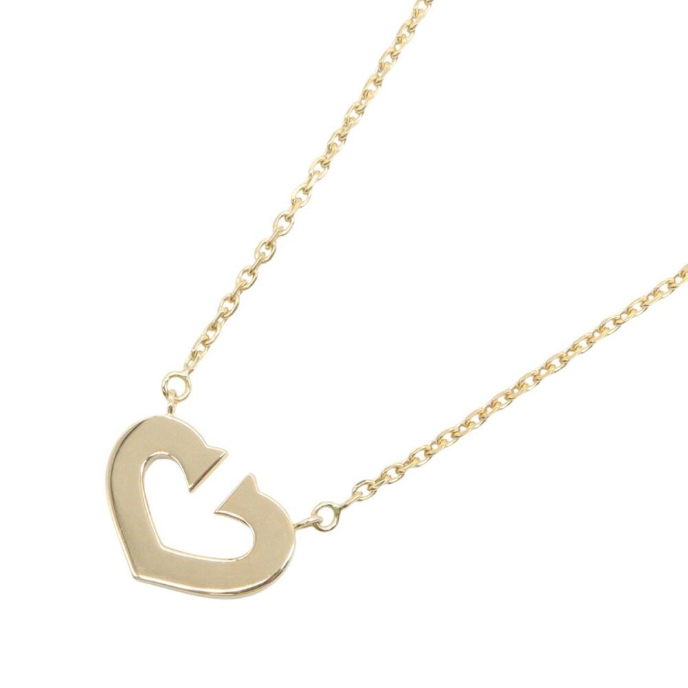 Cartier C2 Heart Necklace, 18K (Yellow Gold), Women's Jewelry, Gold Tone